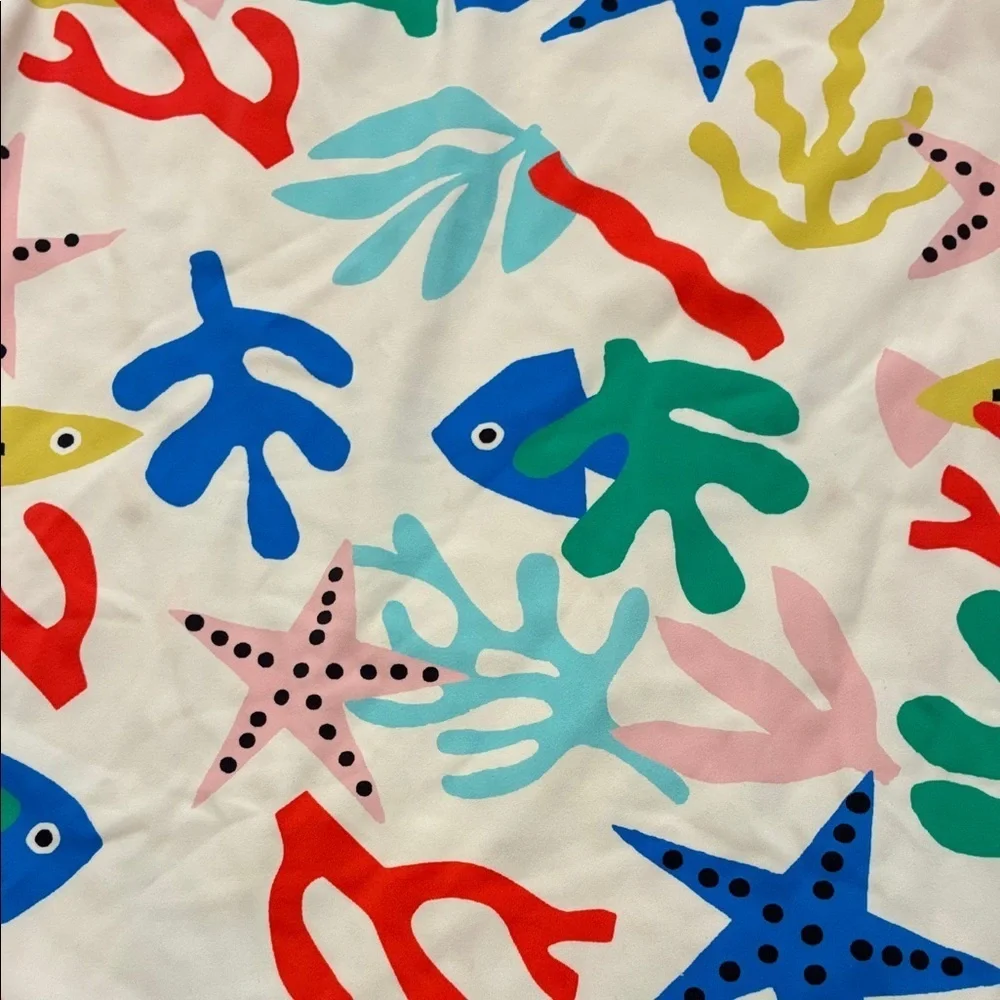 Hanna Andersson Colorful Sea Life Swim Shirt